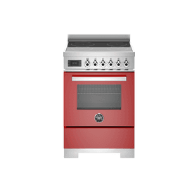 Bertazzoni Professional 60cm Single Oven Induction Cooker Gloss Red PRO64I1EROT2