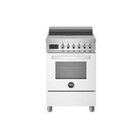 Bertazzoni Professional 60cm Single Oven Induction Cooker Gloss White PRO64I1EBIT