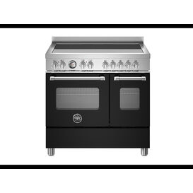 Bertazzoni Master 90cm Range Cooker Twin Oven Induction Matt Black MAS95I2ENEC