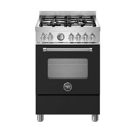 Bertazzoni MAS64L1ENEC Master 60cm Range Cooker Single Oven Dual Fuel Black