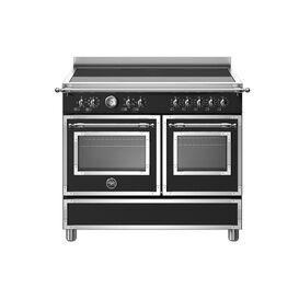 Bertazzoni Heritage 100cm Range Cooker Twin Oven Induction Black HER105I2ENET