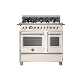 Bertazzoni Heritage 90cm Range Cooker Dual Fuel Gloss Ivory HER96L2EAVT