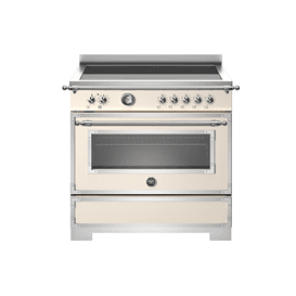 Bertazzoni Heritage 90cm Range Cooker Single Oven Induction Ivory HER95I1EAVT2