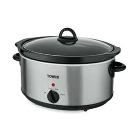 Tower T16029BF 5.5L Slow Cooker Stainless Steel