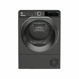 HOOVER NDEH10A2TCBER-80 10Kg H-Dry 500 Heat-Pump Freestanding Tumble Dryer Graphite