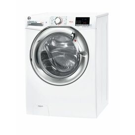 HOOVER H3DS4965DACE-80 H-Wash 300 9+6Kg 1400 Spin Freestanding Washer Dryer White with Chrome Door