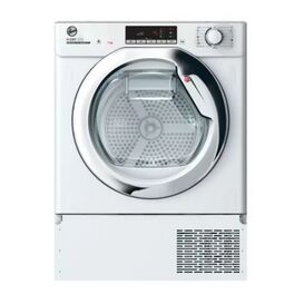 HOOVER BHTDH7A1TCE-80 7Kg H-Dry 300 Heat-Pump Integrated Tumble Dryer White with Chrome Door