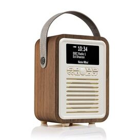 Retro Mini DAB Radio Walnut VQMINIWT