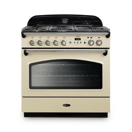 RANGEMASTER CLAS90FXDFFCR/C 90cm Classic FX Dual Fuel Cream with Chrome Trim