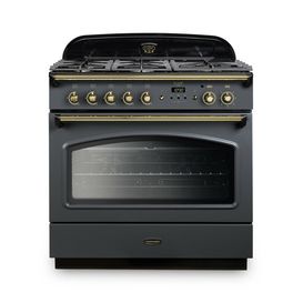 RANGEMASTER CLAS90FXDFFSL/B 90cm Classic FX Dual Fuel Slate with Brass Trim
