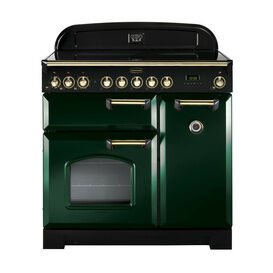 RANGEMASTER CDL90EIRG/B Classic Deluxe 90 Induction Racing Green with Brass Trim