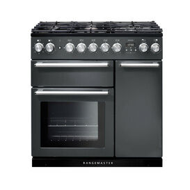 RANGEMASTER NEX90DFFSL/C Nexus 90 Dual Fuel Slate Chrome