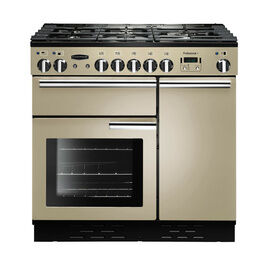 RANGEMASTER PROP90DFFCR/C Professional Plus 90 Dual Fuel Cream With Chrome Trim