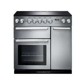 RANGEMASTER NEX90EISS/C Nexus 90 Induction Range Cooker Stainless Steel with Chrome Trim
