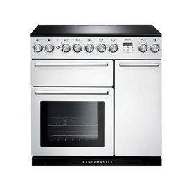 Rangemaster NEX90EIWH/C Nexus 90cm Induction White Chrome
