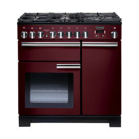 RANGEMASTER PDL90DFFCY/C Professional Deluxe 90 Dual Fuel Cranberry