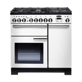 RANGEMASTER PDL90DFFWH/C Professional Deluxe 90 Dual Fuel White