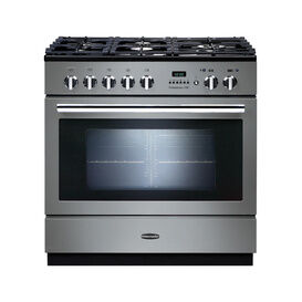 RANGEMASTER PROP90FXPDFFSS/C Professional Plus FXP 90 Dual Fuel Stainless Steel with Chrome Trim