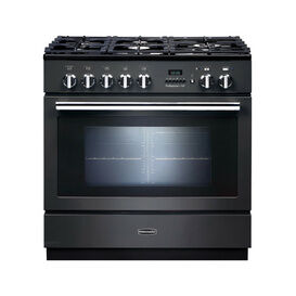 RANGEMASTER PROP90FXPDFFSL/C Professional Plus FXP 90 Dual Fuel Slate with Chrome Trim