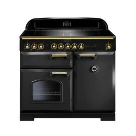 RANGEMASTER CDL100EICB/B Classic Deluxe 100cm Induction Charcoal Black with Brass