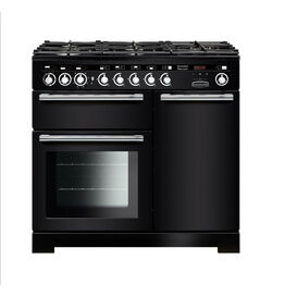 RANGEMASTER EDL100DFFBL/C Encore Deluxe 100 Dual Fuel Black with Chrome Trim