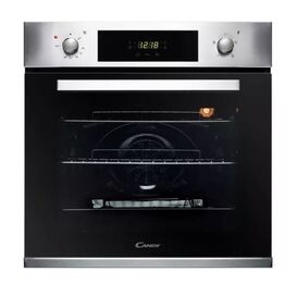 Candy FCP405XE Timeless Single Built-in Fan Oven Stainless Steel