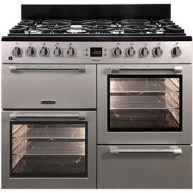 LEISURE CK100F232S 100CM Cookmaster Dual Fuel Range Cooker Silver