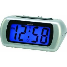 Acctim Auric LCD Alarm Clock Silver