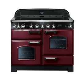 RANGEMASTER CDL110EICY/C Classic Deluxe 110 Induction - Cranberry with Chrome Trim