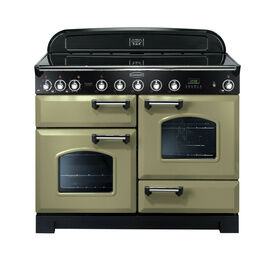 RANGEMASTER CDL110EIOG/C Classic 110 Deluxe Induction - Olive Green with Chrome