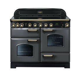 RANGEMASTER CDL110EISL/B Classic 110 Deluxe Induction - Slate with Brass Trim