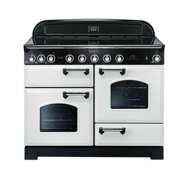 RANGEMASTER CDL110EIWH/C Classic 110 Deluxe Induction - White with Chrome Trim