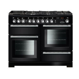 RANGEMASTER EDL110DFFBL/C Encore Deluxe 110 Dual Fuel - Black with Chrome Trim