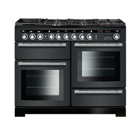 RANGEMASTER EDL110DFFSL/C Encore Deluxe 110 Dual Fuel - Slate with Chrome Trim