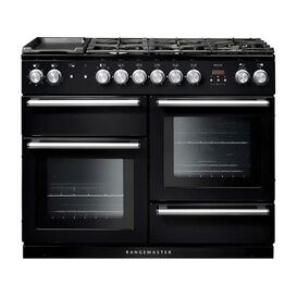RANGEMASTER NEX110DFFBL/C Nexus 110 Dual Fuel Black with Chrome trim