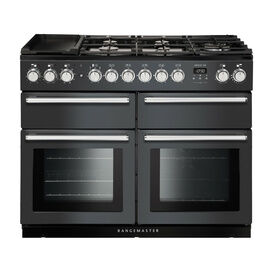 RANGEMASTER NEXSE110DFFSL/C Nexus SE 110 Dual Fuel Range Slate with Chrome Trim