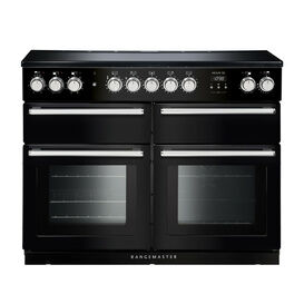 RANGEMASTER NEXSE110EIBL/C Nexus SE 110 Induction Range Black with Chrome Trim