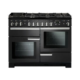 RANGEMASTER PDL110DFFCB/C Professional Deluxe 110 Dual Fuel Charcoal with Chrome Trim