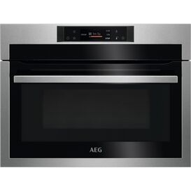 AEG KME761080M 59.5cm Built In Combination Microwave Compact Oven - Stainless Steel