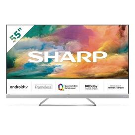 Sharp 4T-C55EQ4KM2AG 55" 4K Ultra HD HDR Google TV with Quantum Dot