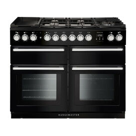 RANGEMASTER NEXSE110DFFBL/C Nexus SE 110 Dual Fuel - Black With Chrome Trim
