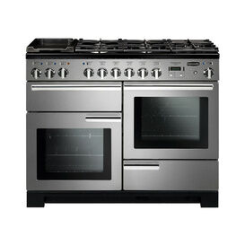 RANGEMASTER PDL110DFFSS/C Professional Deluxe 110 Dual Fuel - Stainless Steel With Chrome Trim