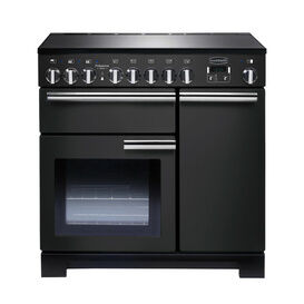 RANGEMASTER PDL90EISL/C Professional Deluxe 90 Induction - Charcoal Black With Chrome Trim