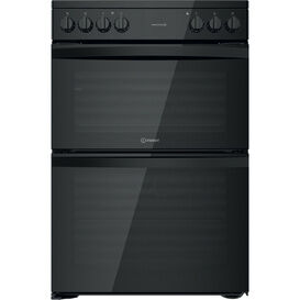 INDESIT ID67V9KMB/UK Electric Freestanding Double Cooker: 60cm