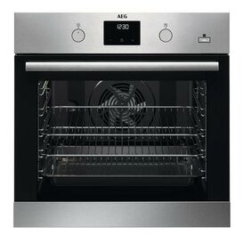 AEG BES35501EM 59.5cm Built In Electric Single Oven Stainless Steel