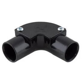 FALCON TRUNKING Elbow Inspection 20mm Black FAL-IE20BLK