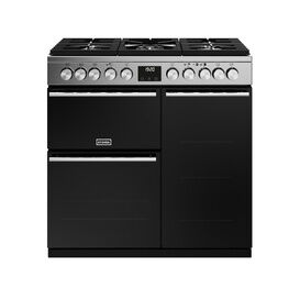 STOVES 444411485 90cm Precision Deluxe Dual Fuel Range Cooker Stainless Steel NEW FOR 2023