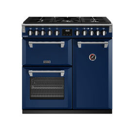 STOVES 444411516 Richmond Deluxe D900 Dual Fuel Range Cooker 90cm Midnight Blue NEW FOR 2023