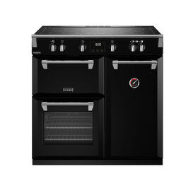 STOVES 444411438 Richmond Deluxe 90cm Electric Induction Range Cooker Black Touch Control NEW FOR 2023