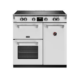 STOVES 444411534 Richmond Deluxe 90cm Electric Induction Range Cooker Icy White Touch Control NEW FOR 2023